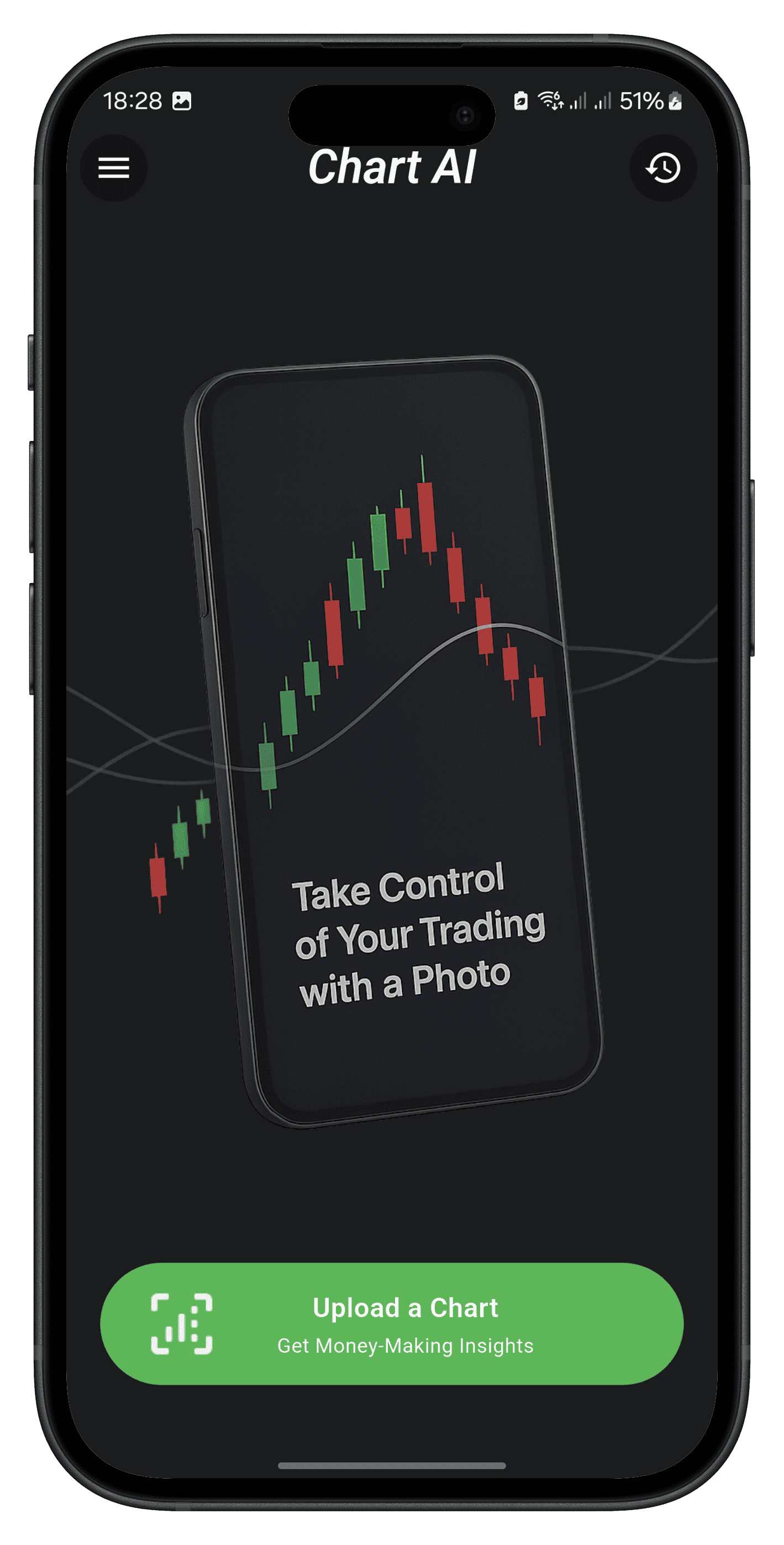 Chart AI Home Screen