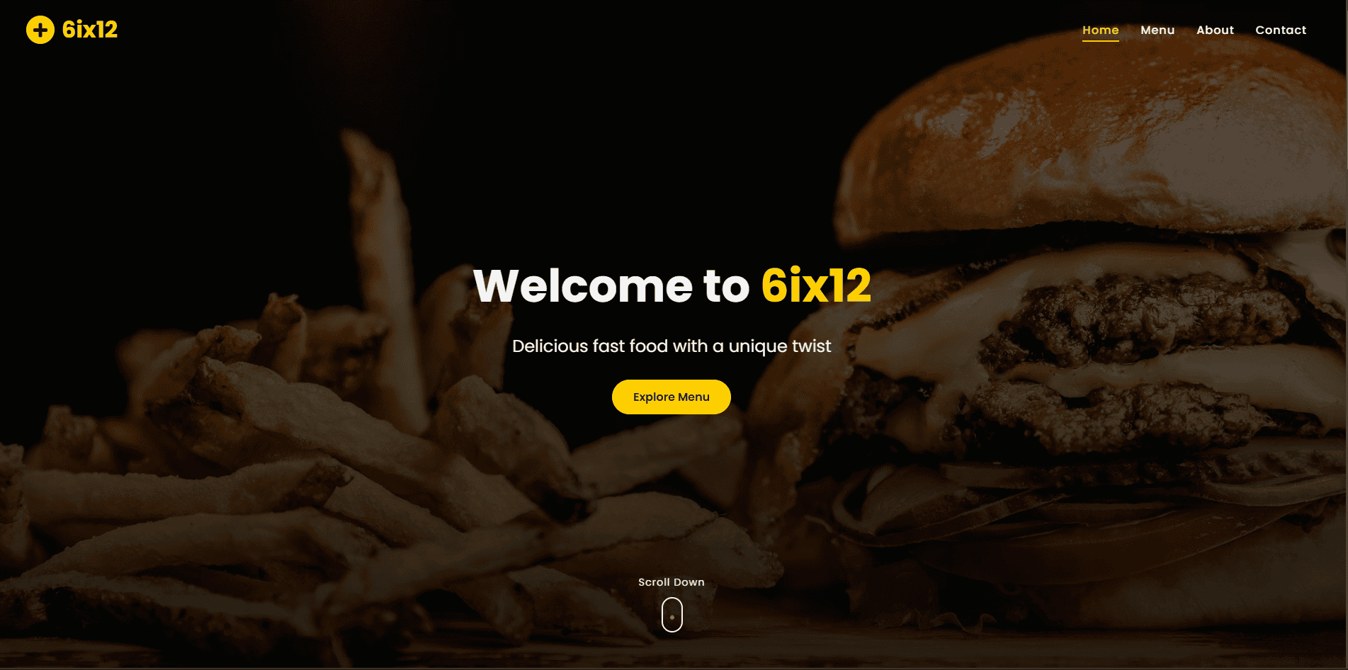 Fast Food Website DEMO