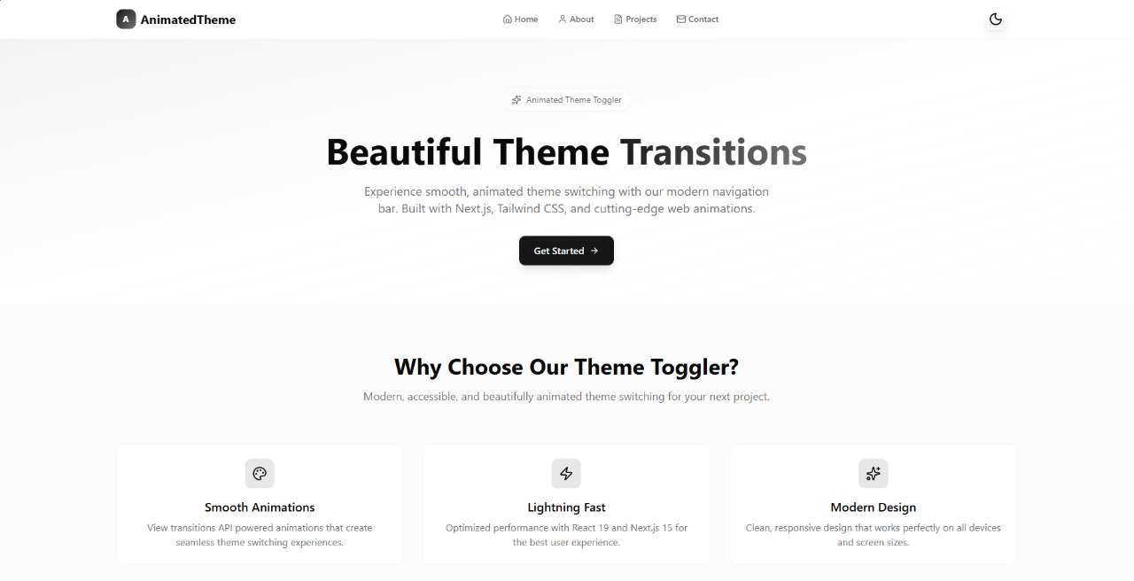 Beautiful Theme Transition